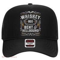 Whiskey Bent And Hellbound Country Music Biker Bourbon Hat thumb 0
