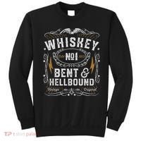 Whiskey Bent And Hellbound Country Music Biker Bourbon Gift Sweatshirt thumb 0