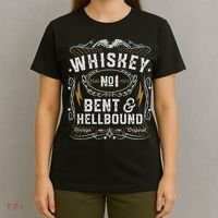 Whiskey Bent And Hellbound Country Music Biker Bourbon Gift T-Shirt thumb 4