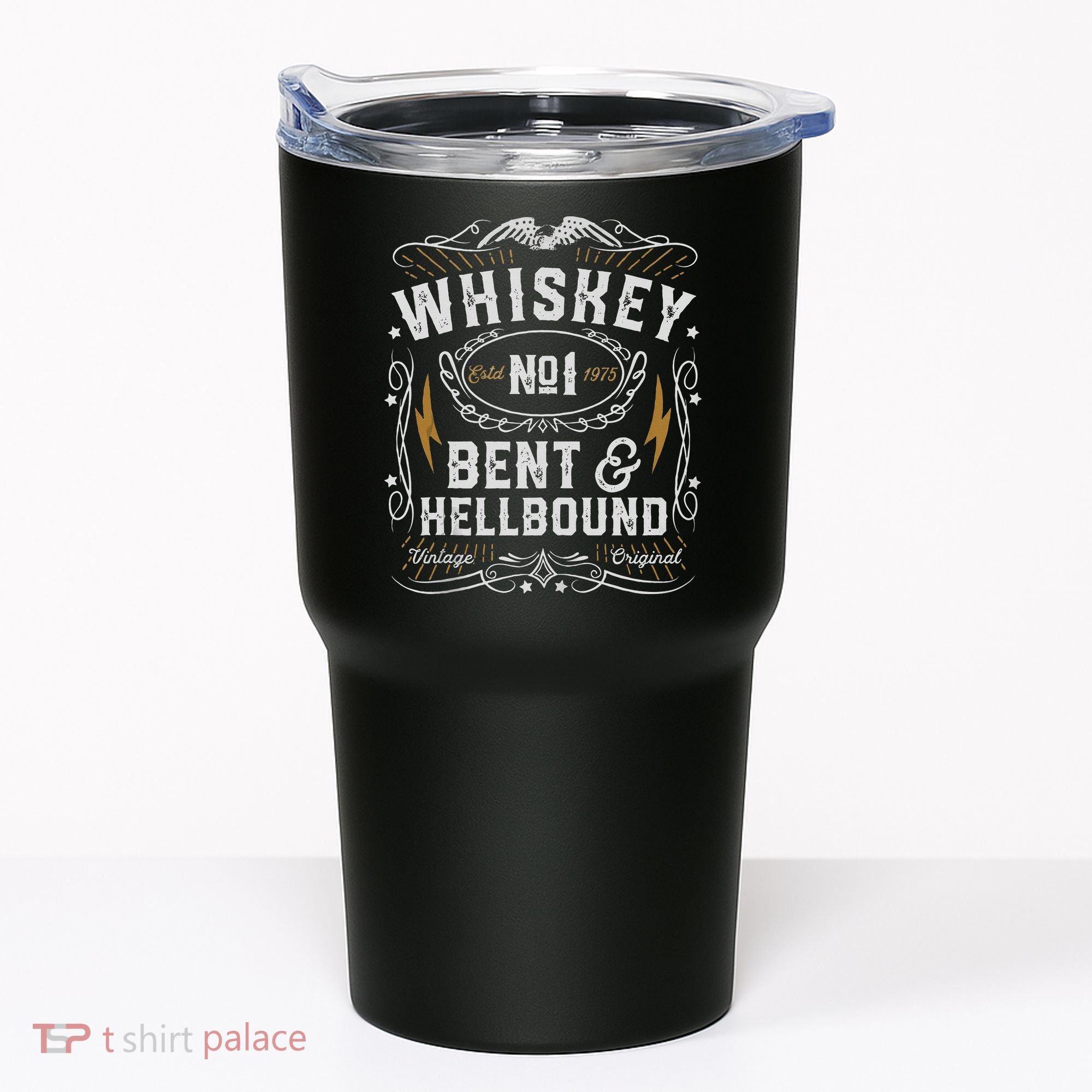 Whiskey Bent And Hellbound Country Music Biker Bourbon Gift Tumbler