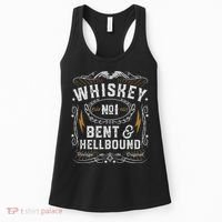 Whiskey Bent And Hellbound Country Music Biker Bourbon Gift Women's Tank Top thumb 0