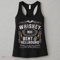 Whiskey Bent And Hellbound Country Music Biker Bourbon Gift Women's Tank Top thumb 3