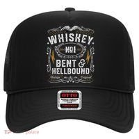 Whiskey Bent And Hellbound Country Music Biker Bourbon Gift Hat thumb 0