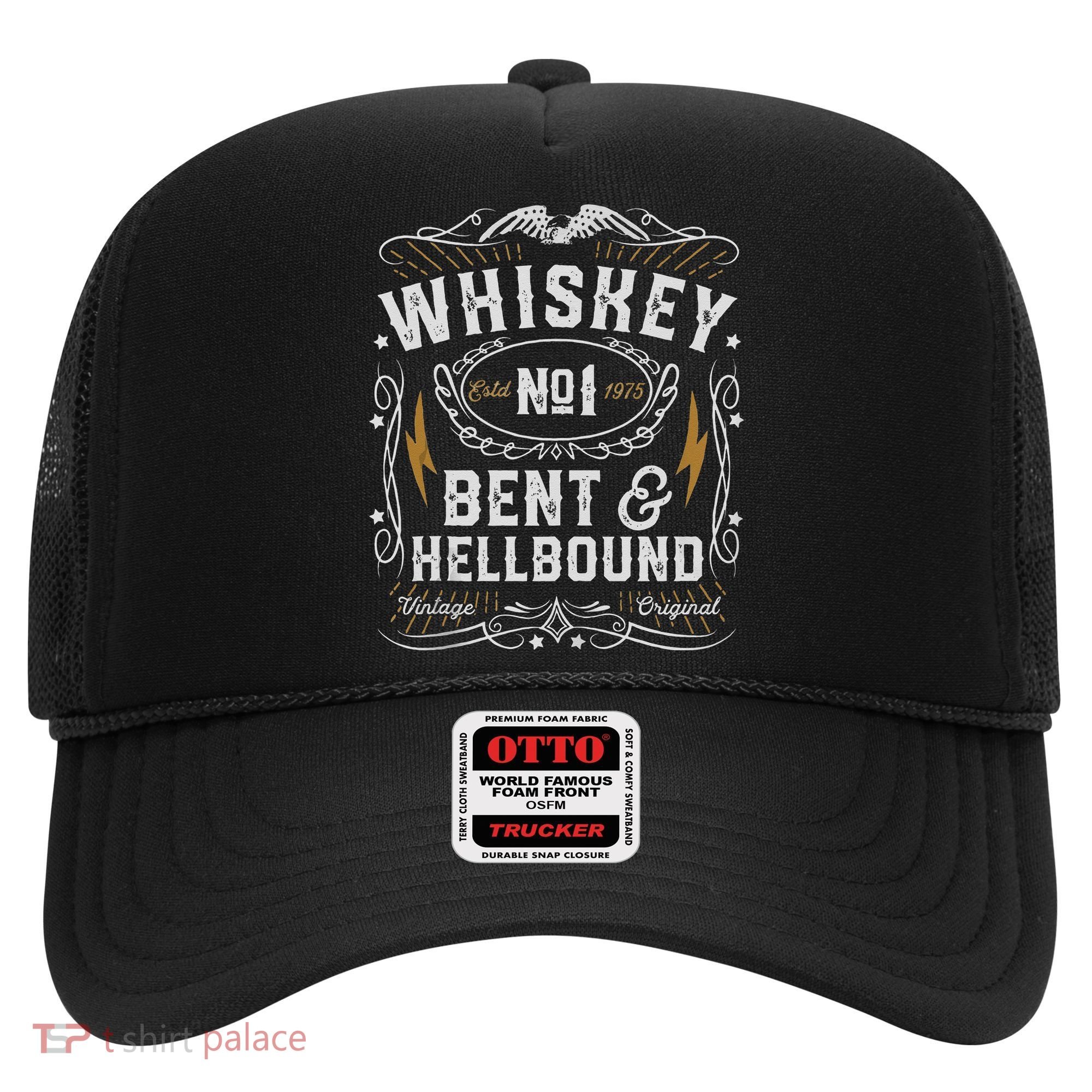 Whiskey Bent And Hellbound Country Music Biker Bourbon Gift Hat