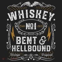 Whiskey Bent And Hellbound Country Music Biker Bourbon Gift Hat thumb 2