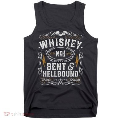 Whiskey Bent And Hellbound Country Music Biker Bourbon Gift Tank Top