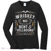 Whiskey Bent And Hellbound Country Music Biker Bourbon Gift Women's Long Sleeve Shirt thumb 0