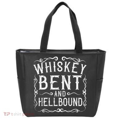 Whiskey Bent And Hellbound Country Biker Bourbon Gift Tote Bag