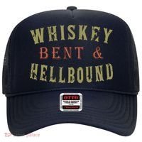 Whiskey Bent And Hell Bound Drinking Drunk Party Hellbound Hat thumb 0