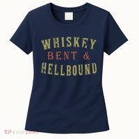 Whiskey Bent And Hell Bound Drinking Drunk Party Hellbound Women's T-Shirt thumb 0
