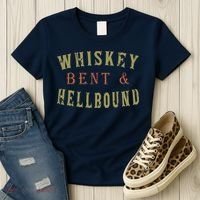 Whiskey Bent And Hell Bound Drinking Drunk Party Hellbound Women's T-Shirt thumb 3