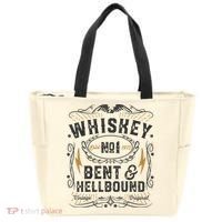 Whiskey Bent And Hellbound Country Music Biker Bourbon Gift Tote Bag thumb 0