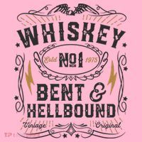Whiskey Bent And Hellbound Country Music Biker Bourbon Gift Coaster thumb 2