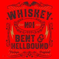 Whiskey Bent And Hellbound Country Music Biker Bourbon Gift Santa Hat thumb 1
