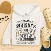 Whiskey Bent And Hellbound Country Music Biker Bourbon Gift Hoodie thumb 4