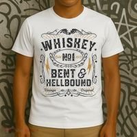 Whiskey Bent And Hellbound Country Music Biker Bourbon Gift T-Shirt thumb 3