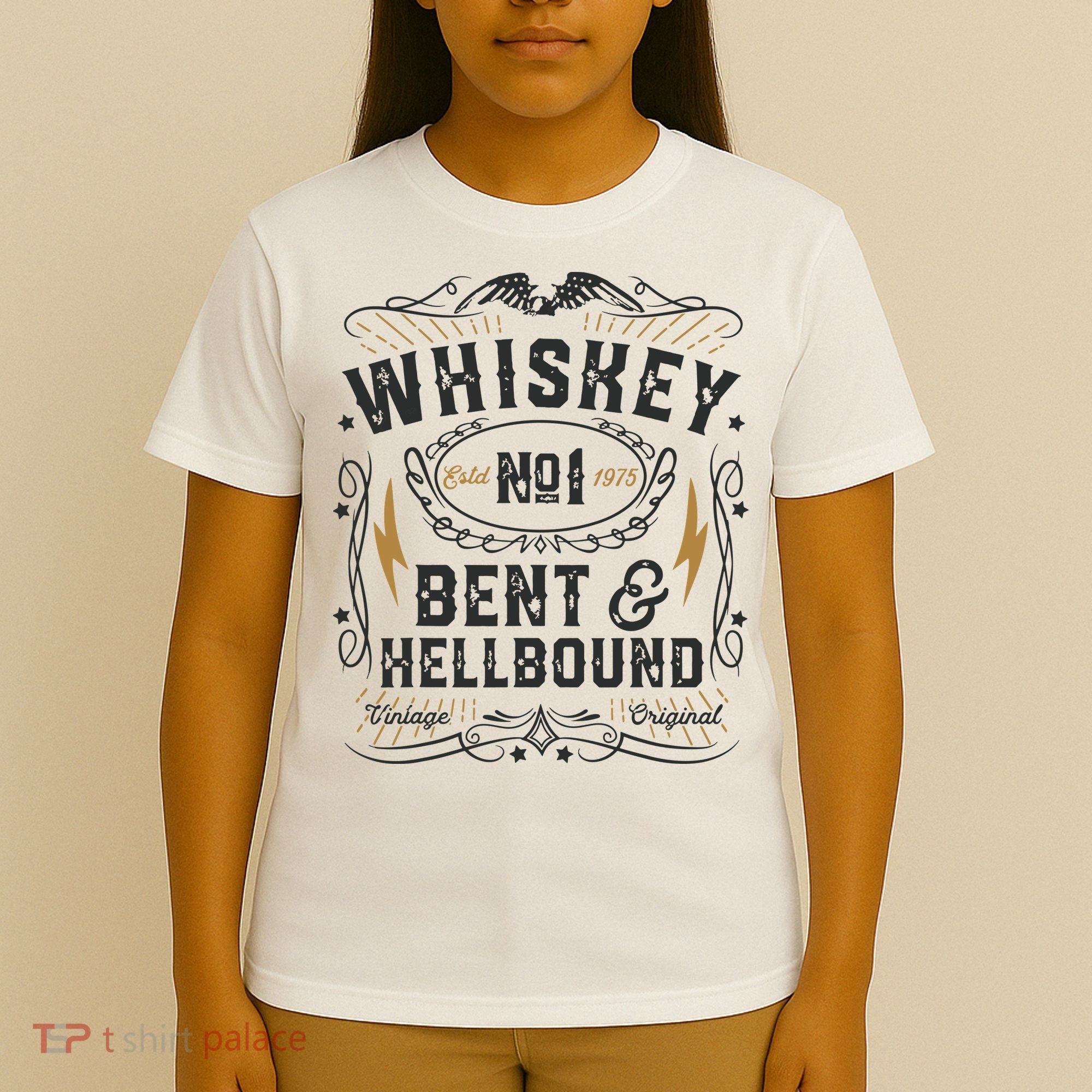 Whiskey Bent And Hellbound Country Music Biker Bourbon Gift T-Shirt