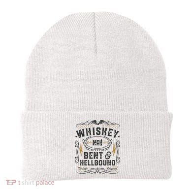 Whiskey Bent And Hellbound Country Music Biker Bourbon Gift Beanie