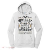 Whiskey Bent And Hellbound Country Music Biker Bourbon Gift Women's Hoodie thumb 0