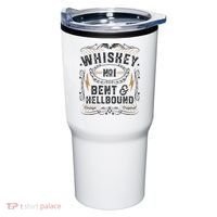 Whiskey Bent And Hellbound Country Music Biker Bourbon Gift Tumbler thumb 0