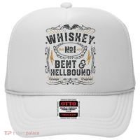 Whiskey Bent And Hellbound Country Music Biker Bourbon Gift Hat thumb 0
