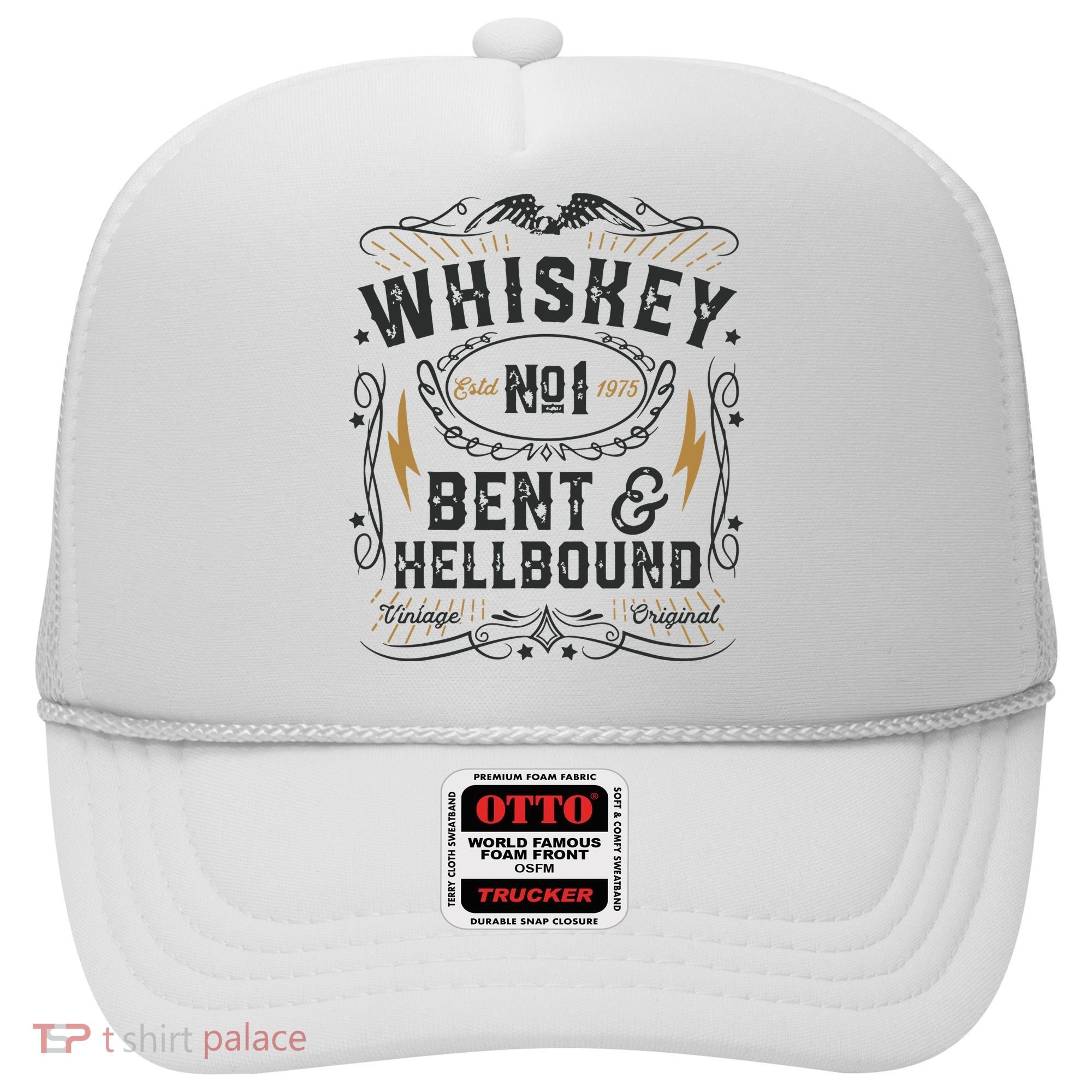 Whiskey Bent And Hellbound Country Music Biker Bourbon Gift Hat