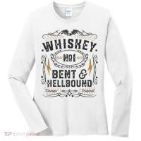 Whiskey Bent And Hellbound Country Music Biker Bourbon Gift Women's Long Sleeve Shirt thumb 0
