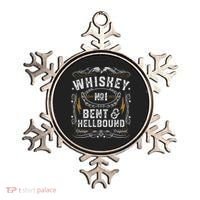 Whiskey Bent And Hellbound Country Music Biker Bourbon Gift Ornament thumb 0