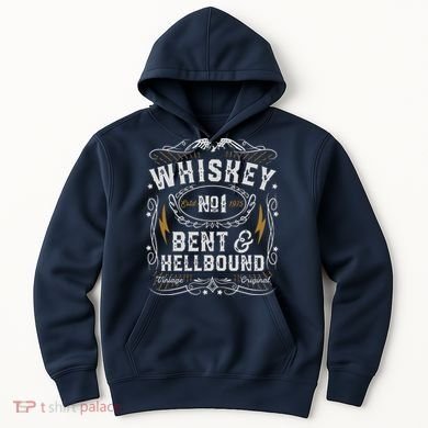 Whiskey Bent And Hellbound Country Music Biker Bourbon Gift Hoodie