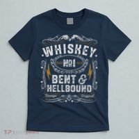 Whiskey Bent And Hellbound Country Music Biker Bourbon Gift T-Shirt thumb 5