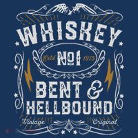 Whiskey Bent And Hellbound Country Music Biker Bourbon Gift Women's Hoodie thumb 2