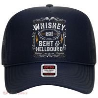 Whiskey Bent And Hellbound Country Music Biker Bourbon Gift Hat thumb 0