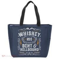 Whiskey Bent And Hellbound Country Music Biker Bourbon Gift Tote Bag thumb 0