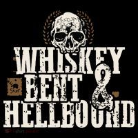 Whiskey Bent And Hellbound Shirts Distressed Biker Style Flexfit Unipanel Trucker Cap thumb 2