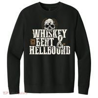 Whiskey Bent And Hellbound Shirts Distressed Biker Style V.I.T. Fleece Crew Sweatshirt thumb 0