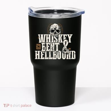Whiskey Bent And Hellbound Shirts Distressed Biker Style Tumbler