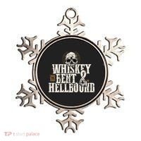 Whiskey Bent And Hellbound Shirts Distressed Biker Style Ornament thumb 0