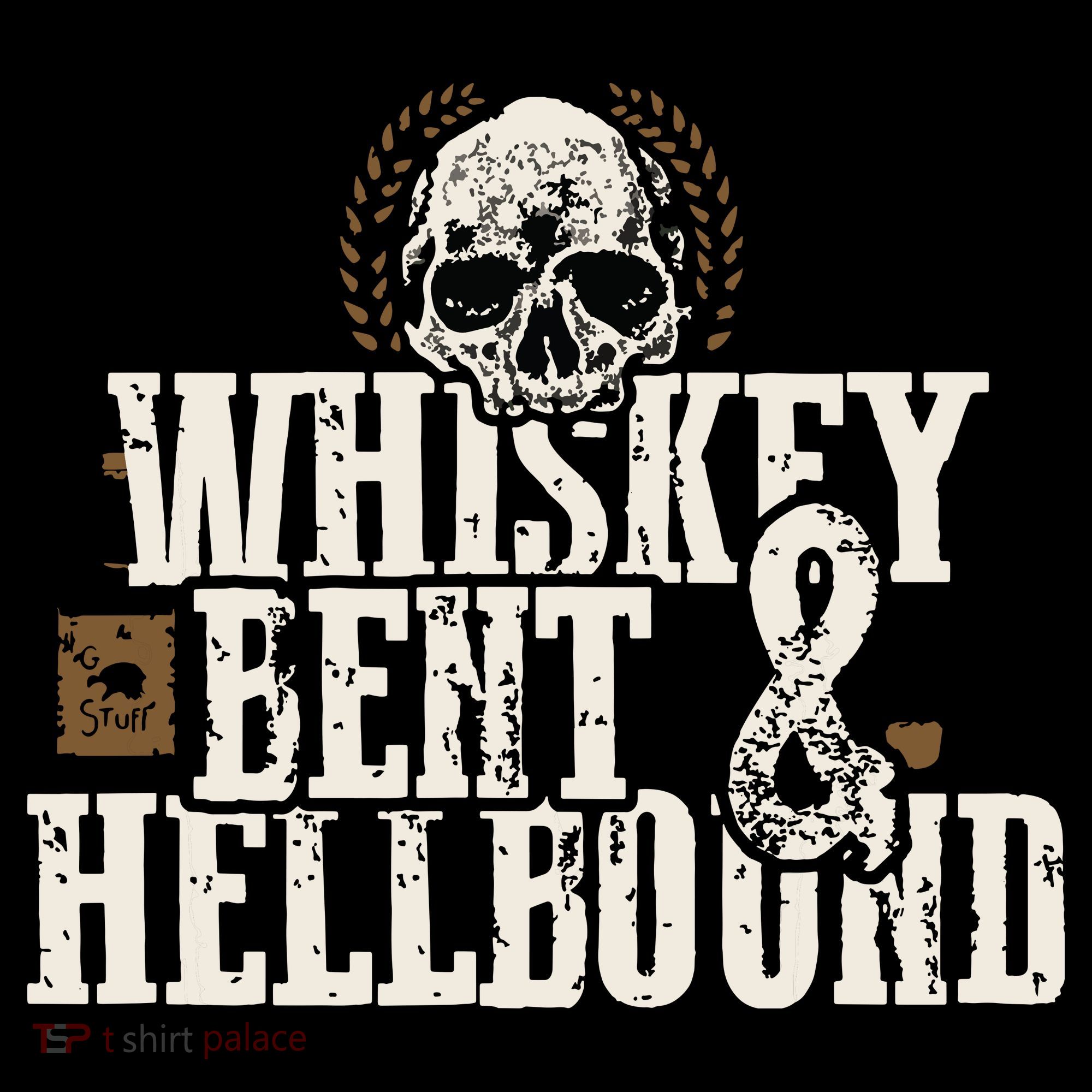 Whiskey Bent And Hellbound Shirts Distressed Biker Style Ornament