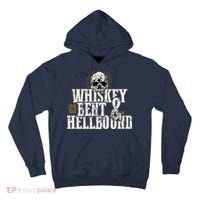 Whiskey Bent And Hellbound Shirts Distressed Biker Style Tall Hoodie thumb 0