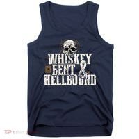 Whiskey Bent And Hellbound Shirts Distressed Biker Style Tank Top thumb 0