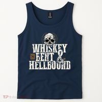 Whiskey Bent And Hellbound Shirts Distressed Biker Style Tank Top thumb 2