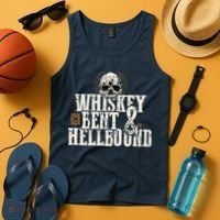 Whiskey Bent And Hellbound Shirts Distressed Biker Style Tank Top thumb 4