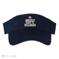 Whiskey Bent And Hellbound Shirts Distressed Biker Style Visor thumb 0