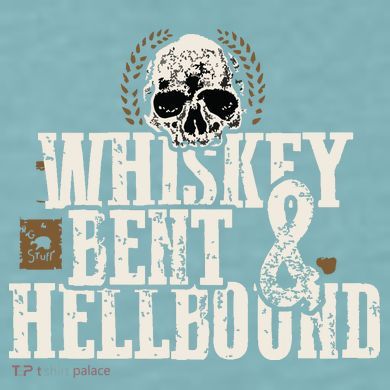 Whiskey Bent And Hellbound Shirts Distressed Biker Style Sueded Cloud Jersey T-Shirt
