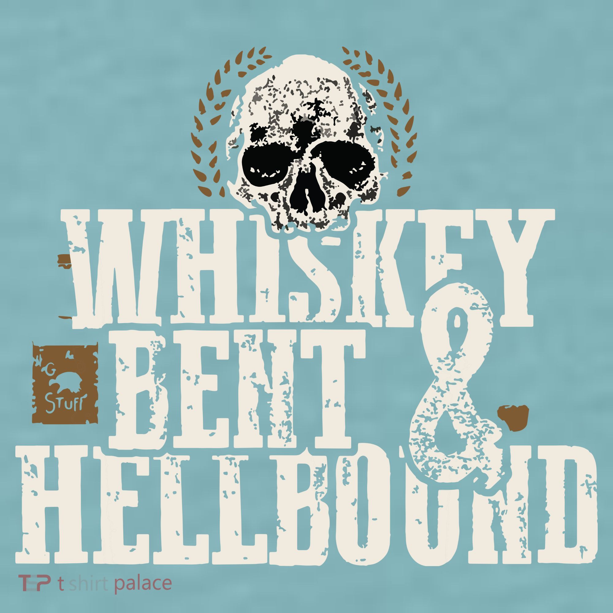 Whiskey Bent And Hellbound Shirts Distressed Biker Style Sueded Cloud Jersey T-Shirt