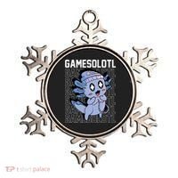 Whimsical Blue Axolotl With Gaming Sports Cap And Scarf Ornament thumb 0