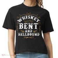 Whiskey Bent And Hellbound Shirts Funny Whiskey Bourbon Comfort Colors Boxy T-Shirt thumb 0
