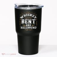 Whiskey Bent And Hellbound Shirts Funny Whiskey Bourbon Tumbler thumb 0