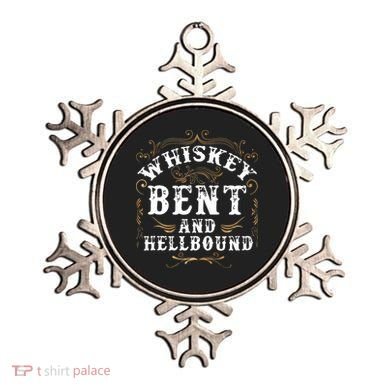 Whiskey Bent And Hellbound Shirts Funny Whiskey Bourbon Ornament