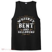 Whiskey Bent And Hellbound Shirts Funny Whiskey Bourbon PosiCharge Competitor Tank thumb 0